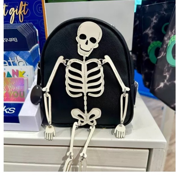 Bath & Body Works Halloween Skeleton Small Backpack - Picture 3 of 4